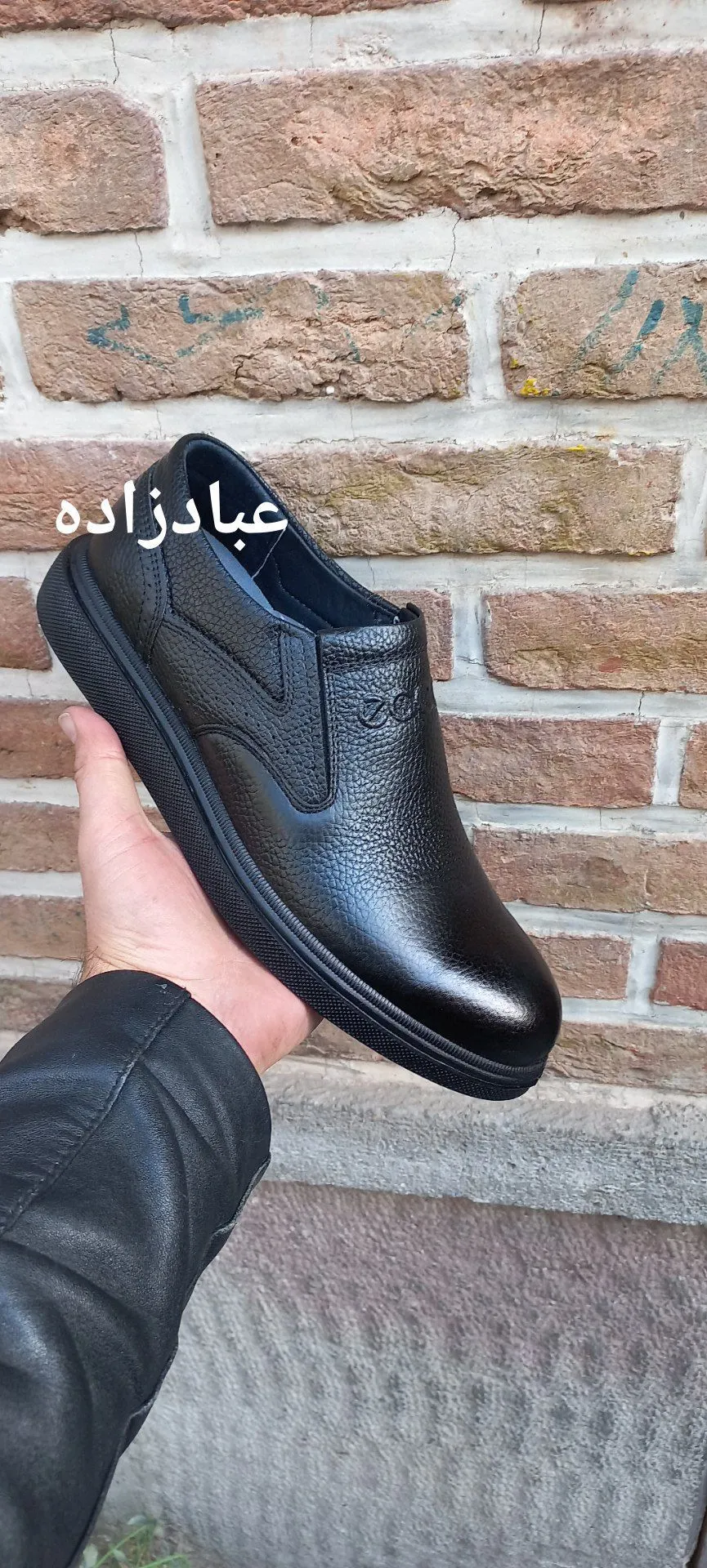 کفش مردانه چرم طبیعی مشکی مدل کلاسیک | آستر و کفی چرم کد۱۱۵